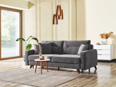 3Θ ΚΑΝΑΠΕΣ-ΚΡΕΒΑΤΙ SIESTA™ B ΑΝΘΡΑΚΙ